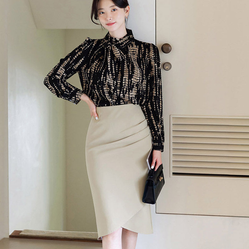 西装半身裙女春夏2025新款设计感中长款职业开叉包臀裙子气质包裙