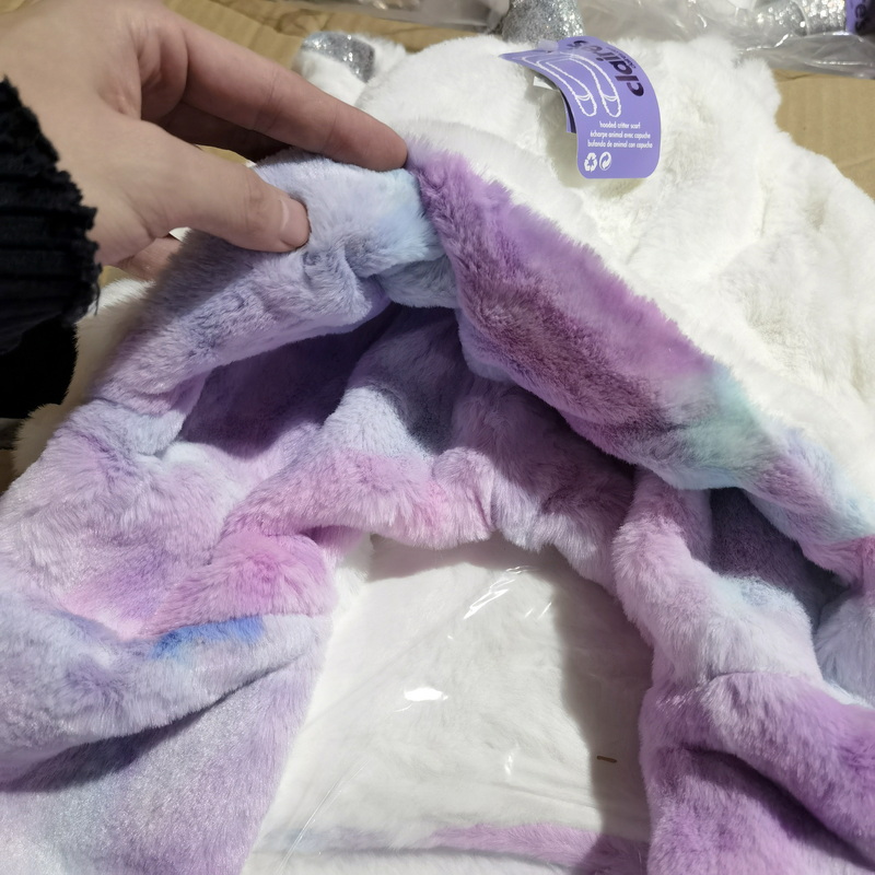 外贸出口可爱毛绒帽子手套围巾