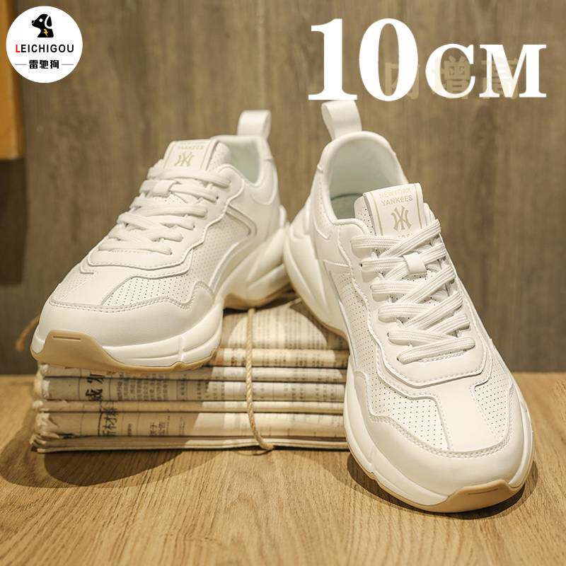 男士透气增高鞋欧洲站百搭阿甘运动鞋夏季新款厚底内增高男鞋10cm