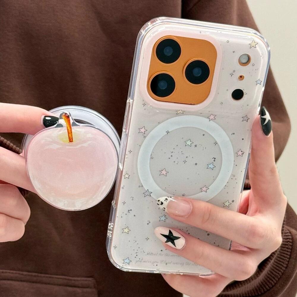 磁吸支架适用小米15/13U韩系ins星星苹果K80+手机壳红米Turbo3国际版k70/60/note12t/civi4pro软套poco女50e