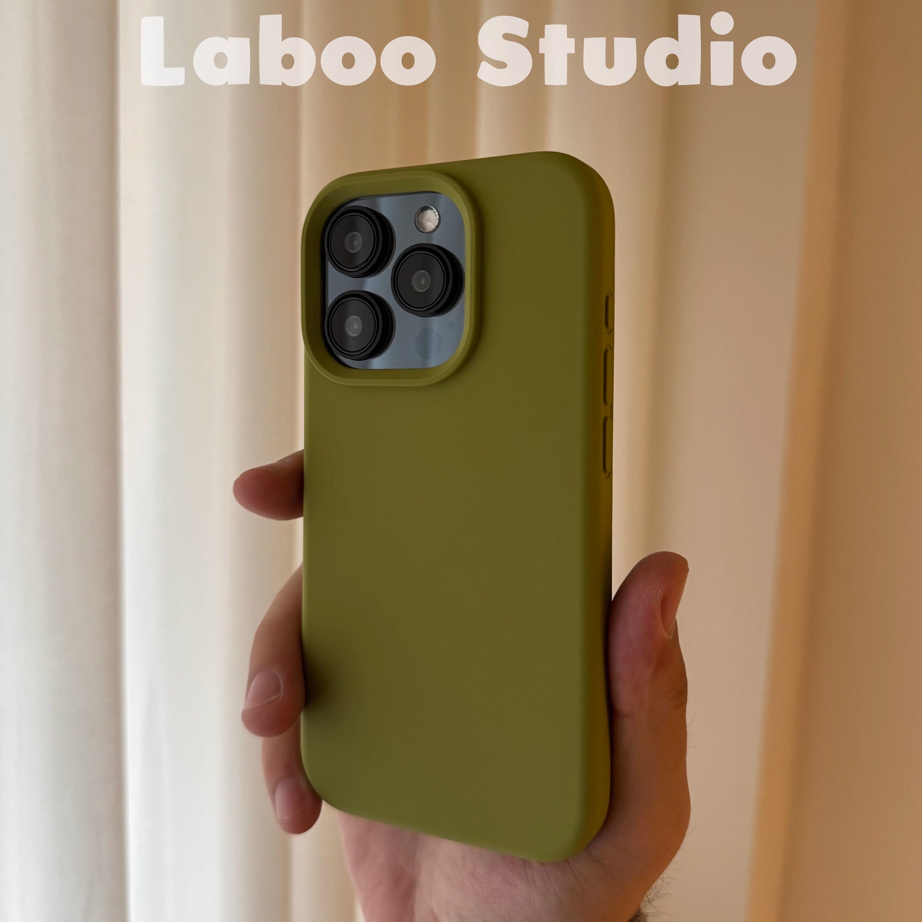 复古橄榄绿适用苹果15promax手机壳iphone16液态硅胶13mini软糯14plus纯色12pro芥末豆蔻绿XS网红女