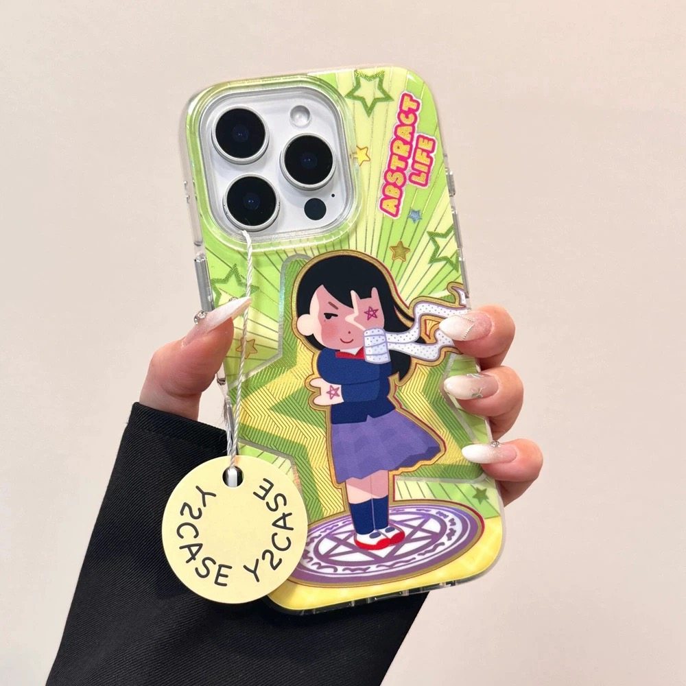 适用meizu18pro魅族21note无界版note9模仿五角星女孩插画6plus/T硅胶20保护套17全包X8软壳新品16卡通小众潮