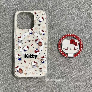 适用meizu18pro魅族21note无界版 T谷歌20磁吸支架17全包X传音tecno女INFINIXHOT 9可爱折叠猫咪脸红表情6plus