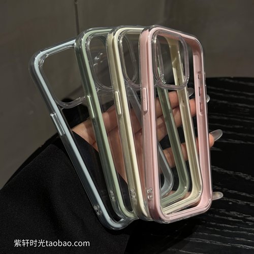 撞色透明二合一适用OPPOReno14/13pro手机壳Findx8s简约reno12高级感10双层11防摔9pro一加ACE5小众1+ACE3女