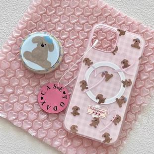 5pro可爱趣味小狗A56 57萌系K11x ins磁吸支架适用oppoA3 93s 4se手机壳findx7 58软套日韩卡通 reno10