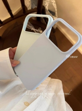 不会发黄液态硅胶适用荣耀Magic8pro魔术magic8手机壳500/400磨砂GTpro浅蓝色X70/X50高级感magic7/6韩风纯色