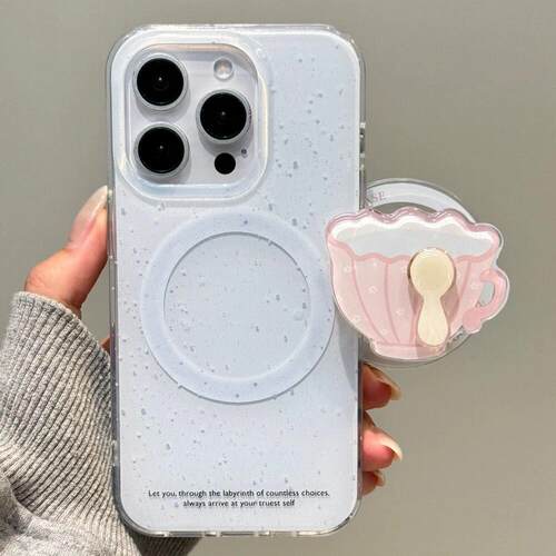磁吸支架适用oppoA3/reno10/4se手机壳findx7/5pro极简风奶蓝色茶杯个性A56/32/a57女K11x/97/93s软套8国际版