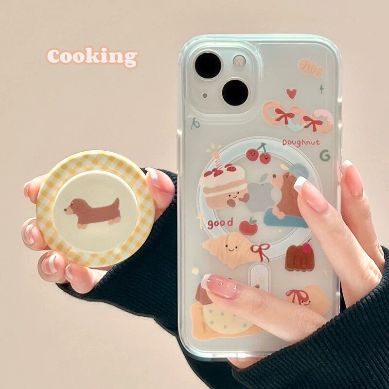 冰雾内置旋转磁吸支架适用华为P60pro手机壳Nova13卡通涂鸦腊肠狗12可爱11/8女款50SE硬壳40磨砂7防摔9全包30,3C数码配件,手机保护套/壳,淘宝优惠券,粉丝福利购,淘宝优惠卷