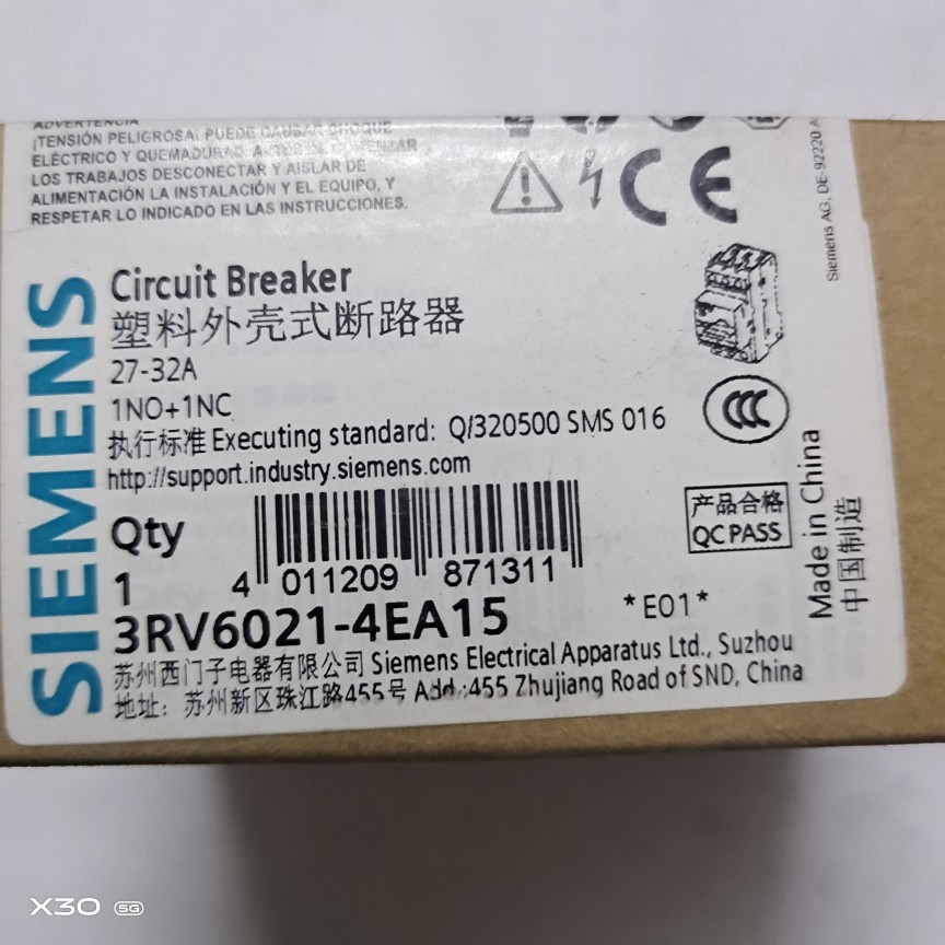 源头厂家原装全新保护器马达断路器 3RV6411--   3RV60议价