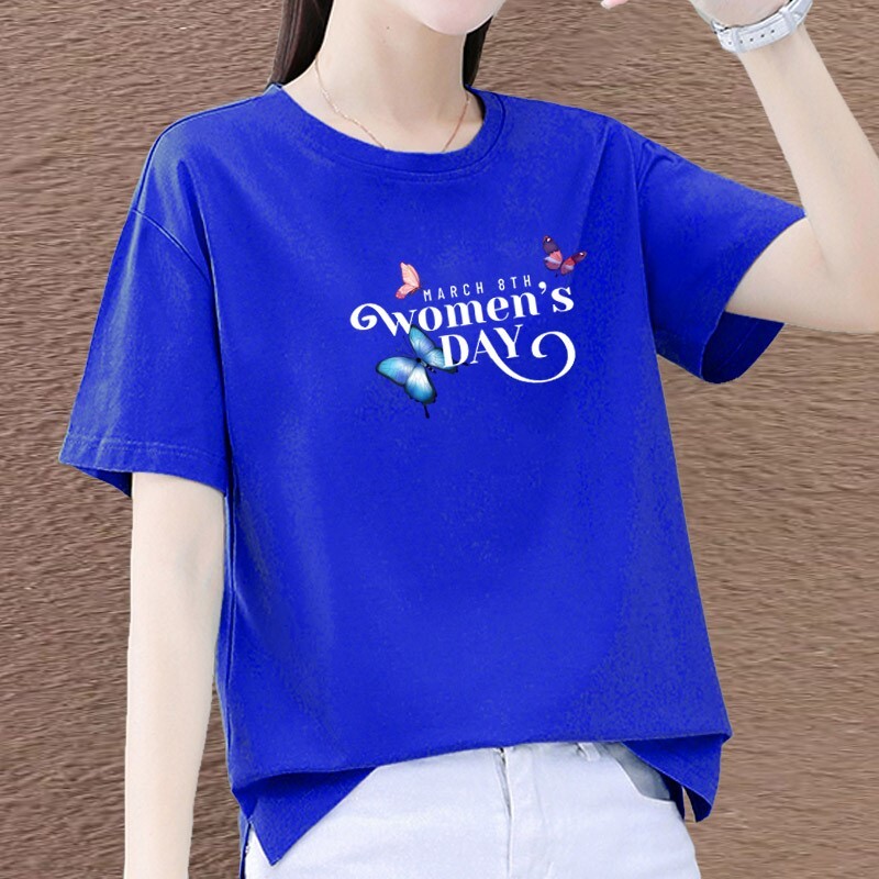 中年女士t恤短袖短款体恤女夏季新款韩版大码女装t恤女高端0608r