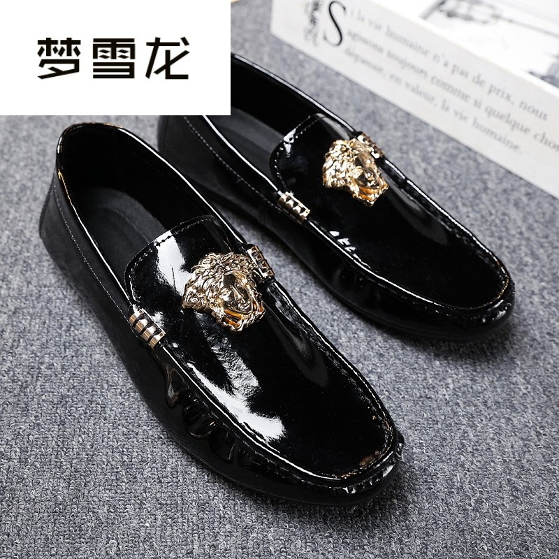 梦雪龙春季透气男士休闲豆豆鞋韩版潮流潮鞋社会精神小伙皮鞋懒人,流行男鞋,单鞋,淘宝优惠券,粉丝福利购,淘宝优惠卷