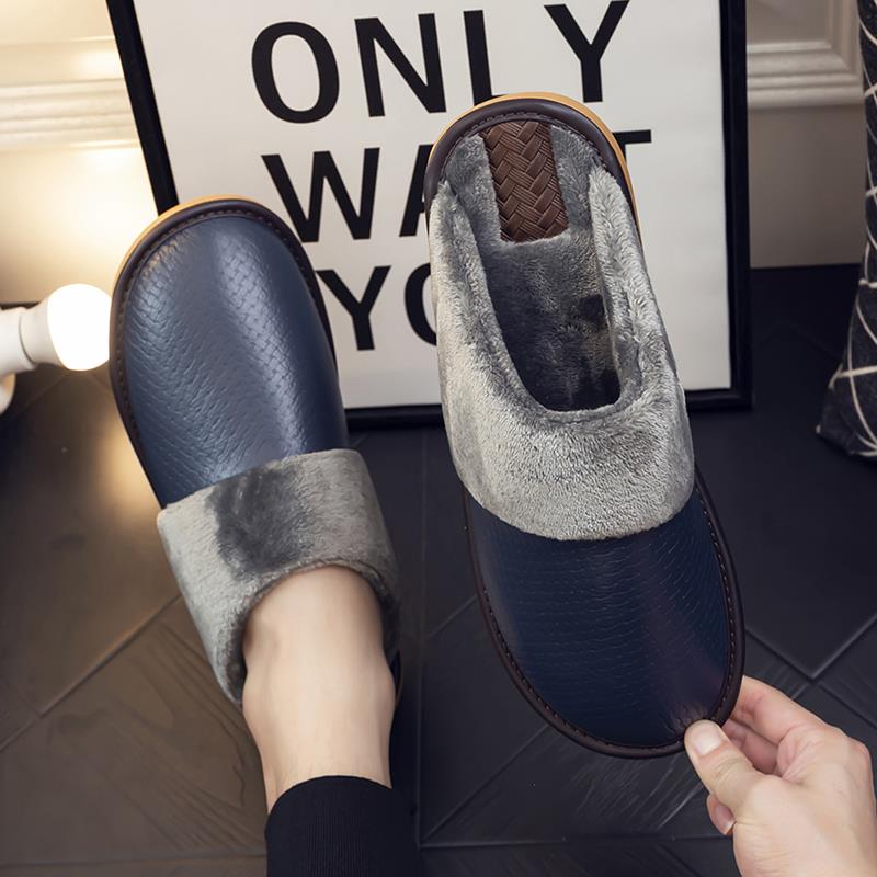 秋冬季男士新款居家拖鞋男女室内家用防滑软底静音保暖拖鞋1114n