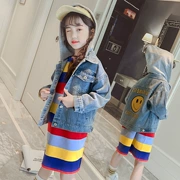 Quần áo trẻ em mùa thu 2019 mẫu cô gái mùa xuân xuân công chúa denim quần áo 5 trẻ em mùa thu quần áo 6 quần áo trẻ em - Khác