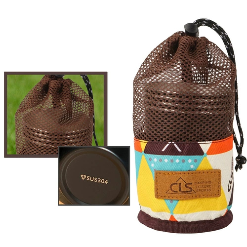 Sansui, дорожный комплект из нержавеющей стали, бокал, кофейная чайная чашка, нержавеющая сталь AISI 304