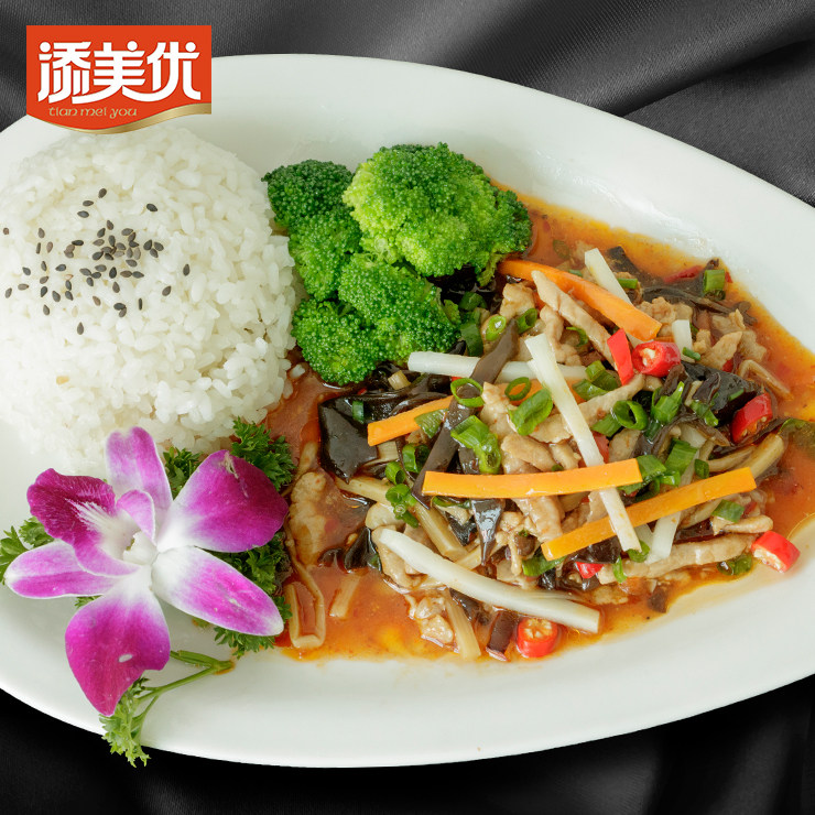 添美优鱼香肉丝200克x10包速冻中式快餐菜肴方便加热即食米饭料理
