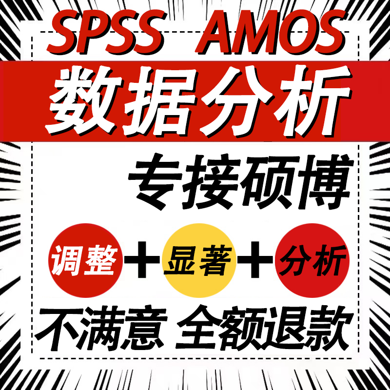 spss代做分析处理amos结构方程问卷数据显著调整修改医学统计