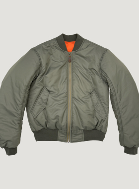 Oxycodone/高密度防水尼龙复古短宽廓形棉服MA1 Bomber飞行夹克
