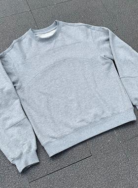 Oxycodone/解构裁剪设计重磅肌理感新疆棉通勤圆领卫衣