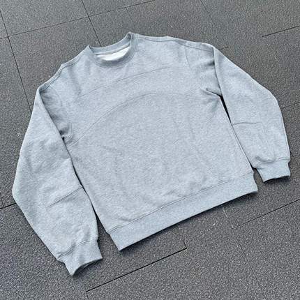 Oxycodone/解构裁剪设计重磅肌理感新疆棉通勤圆领卫衣