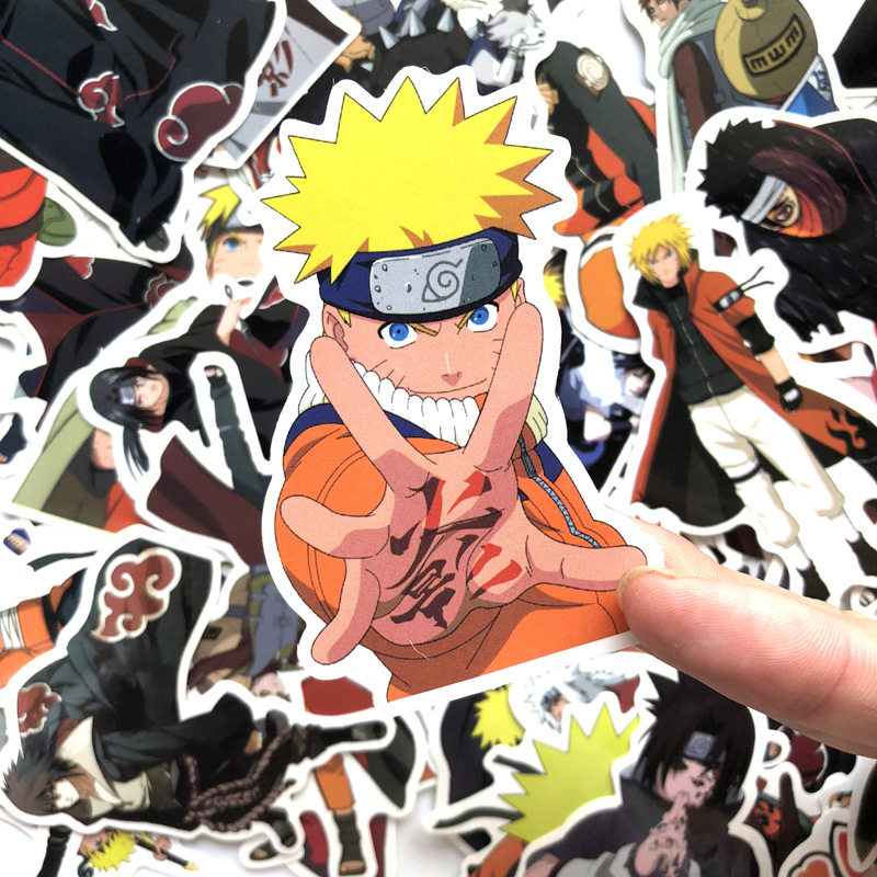 63张火影忍者naruto旅行箱冰箱家居贴纸卡通动漫笔记本汽车头盔