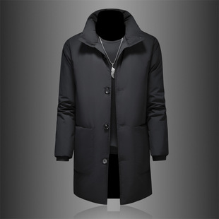 1943s男装官方唯品会正品牌七号仓库冬季中长款羽绒服男士立领潮