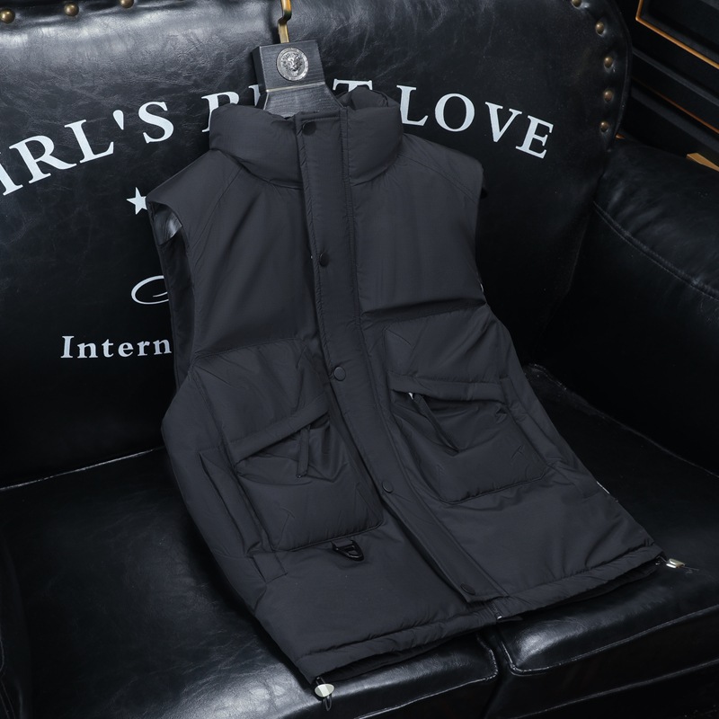 男装正品牌简木冬季新款国标90白鸭绒羽绒马甲男士潮流时尚百搭保