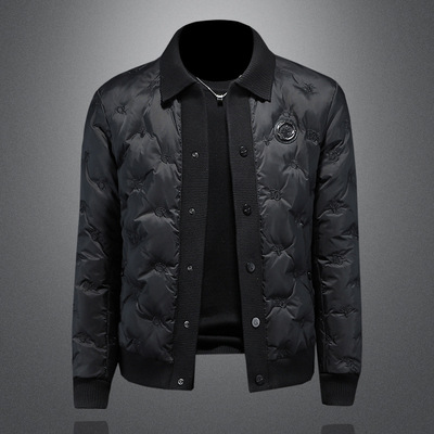 潮牌2025新款唯品会官方正品牌男装四海龙欧货冬季90白鸭绒羽绒服