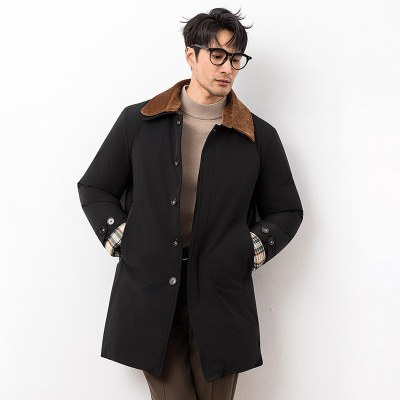 官方ira七彩马2025男装正品牌忘不了冬羽绒服男士中长款保暖外套