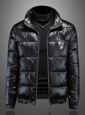 京东品牌潮流前线男装官方正品牌小魔鱼欧货冬季90白鸭绒羽绒服潮