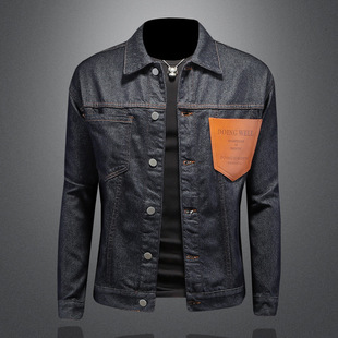 男装ggvv正品牌简木2025新款水洗潮牌阔板高级感牛仔衣夹克外套