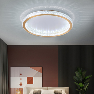 客厅灯北欧轻奢大气水晶吸顶灯简约个性家用餐厅卧室书房家用灯具