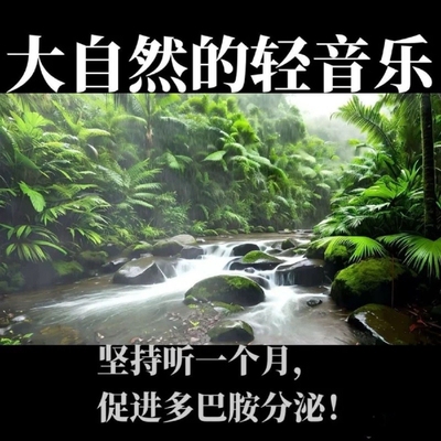 大自然纯音乐白噪音减压疗愈流水声滴水声鸟鸣声乐助眠音乐u盘mp3