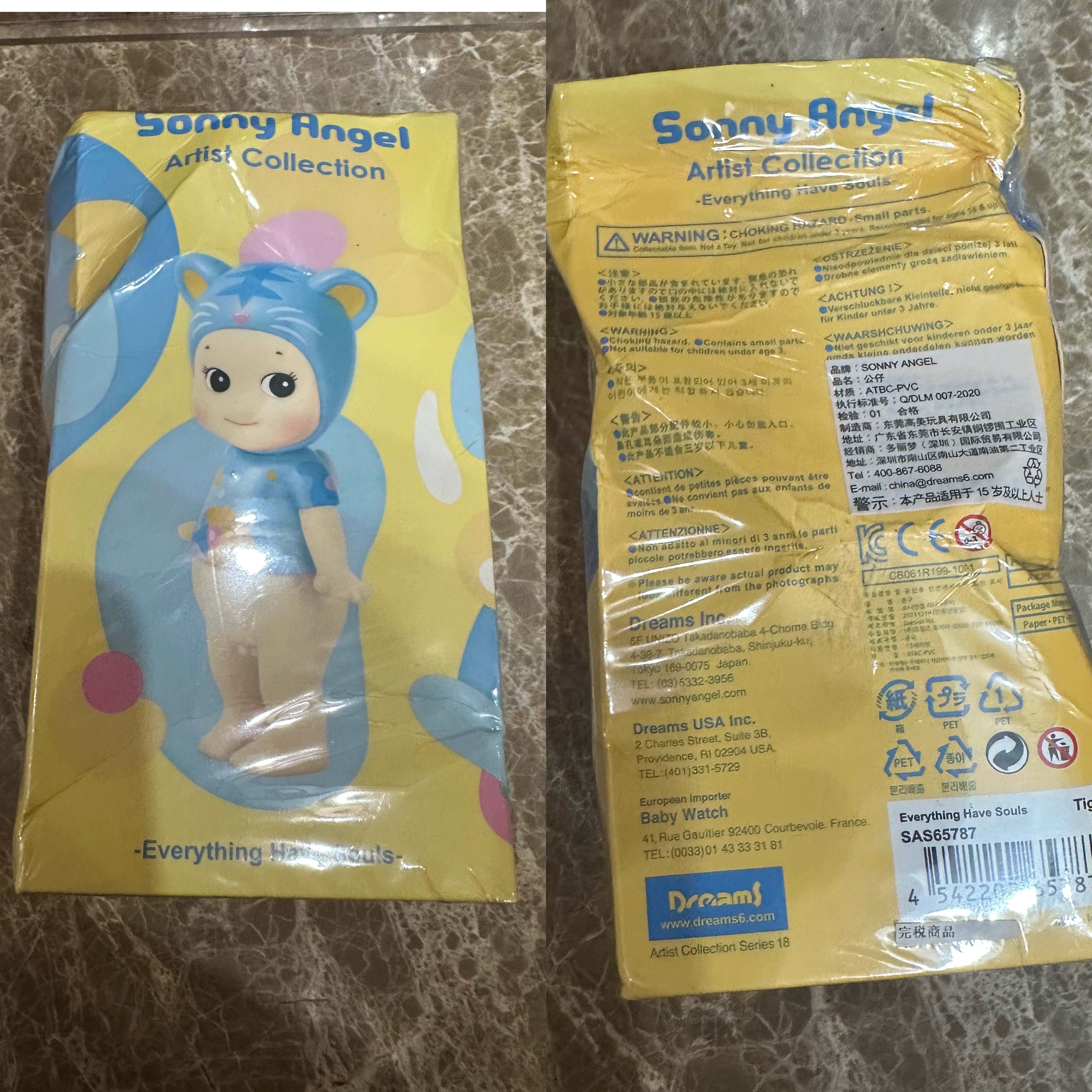 thumbnail for Genuine Sonny Angel Artist Series Snowflake Halloween Large Bunny Pig Figure Gift Ornament