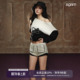 超短裤 肌理感条纹修身 女 原创精致感小香风低腰显腿长短裤 AGAM