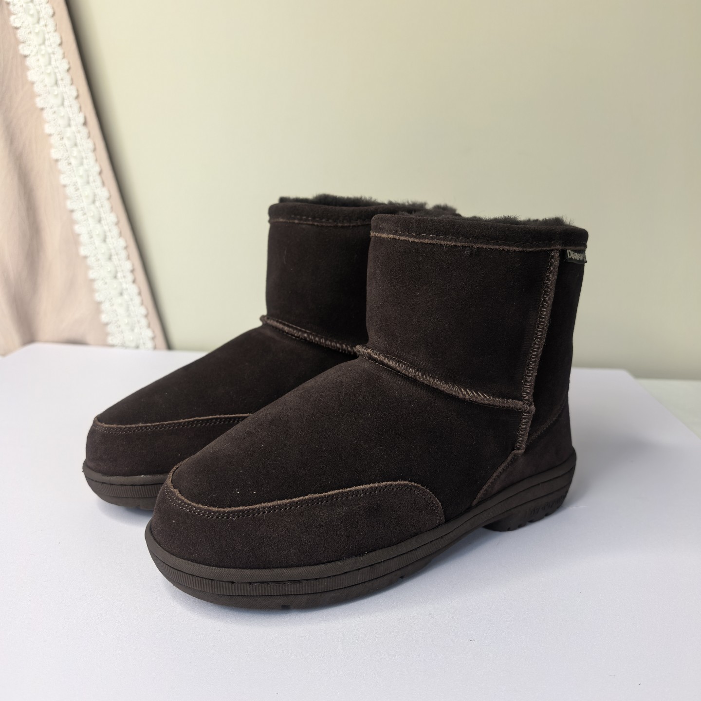 东北加厚羊毛雪地靴短筒保暖棉鞋