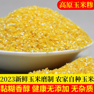 甘肃庆阳农家玉米糁自产玉米渣榛子苞谷珍子碎细粒粉杂粮粗粮5斤