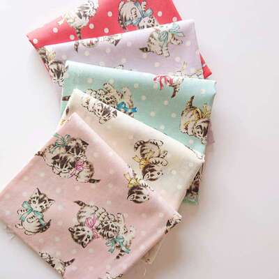 小猫昭和动物甜美风lolita布料