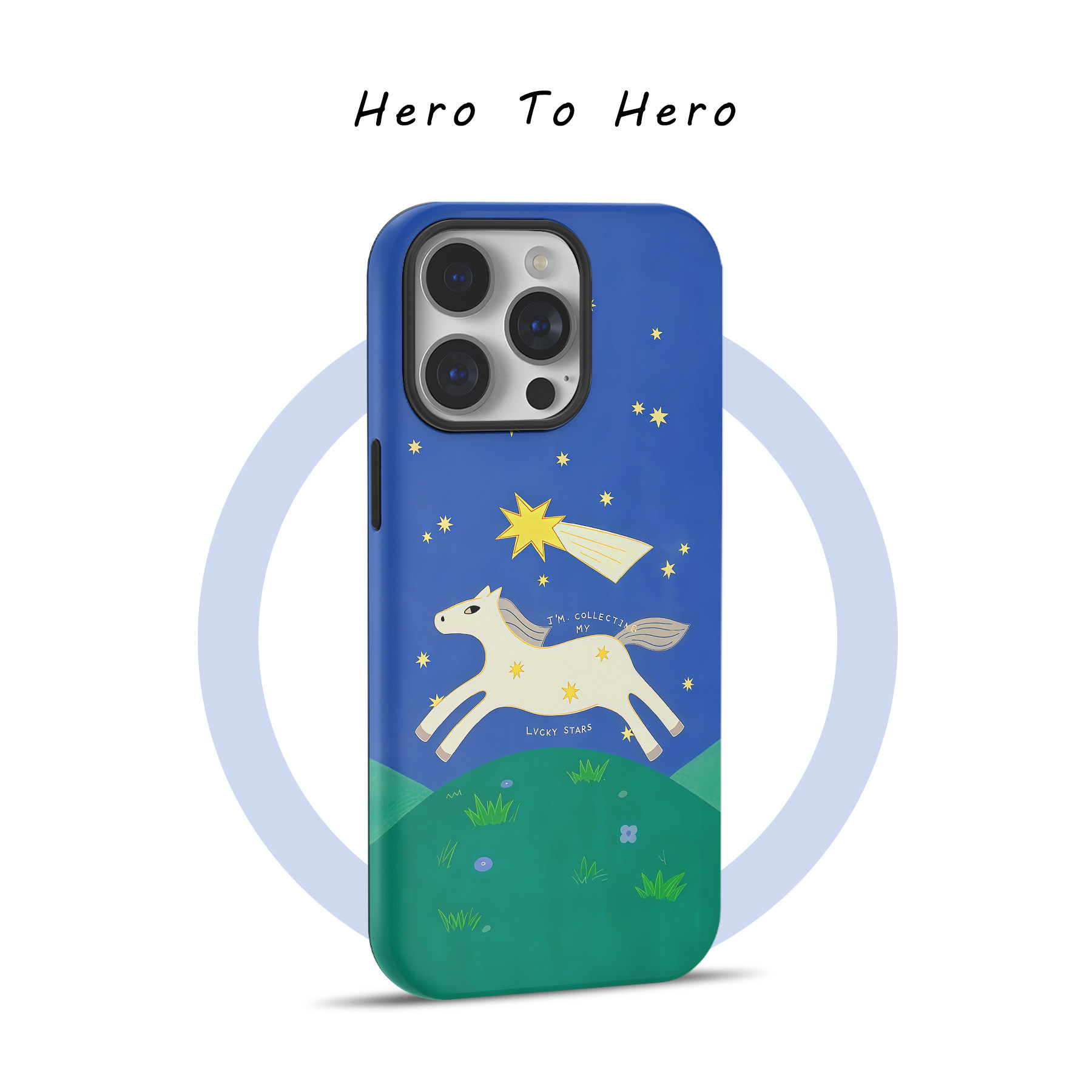 追逐星光马儿适用苹果小米手机壳磁吸iPhone17promax新款马年插画16创意卡通15高级感14独特小众13艺术手机壳