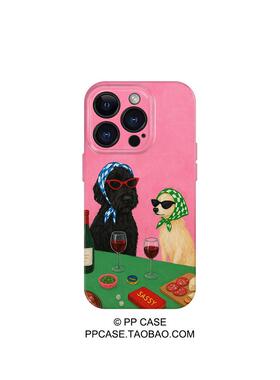 酒会墨镜头巾狗狗 适用苹果17手机壳菲林二合一nova13华为p80mate70小米15卡通opporen14vivo荣耀300iPhone16