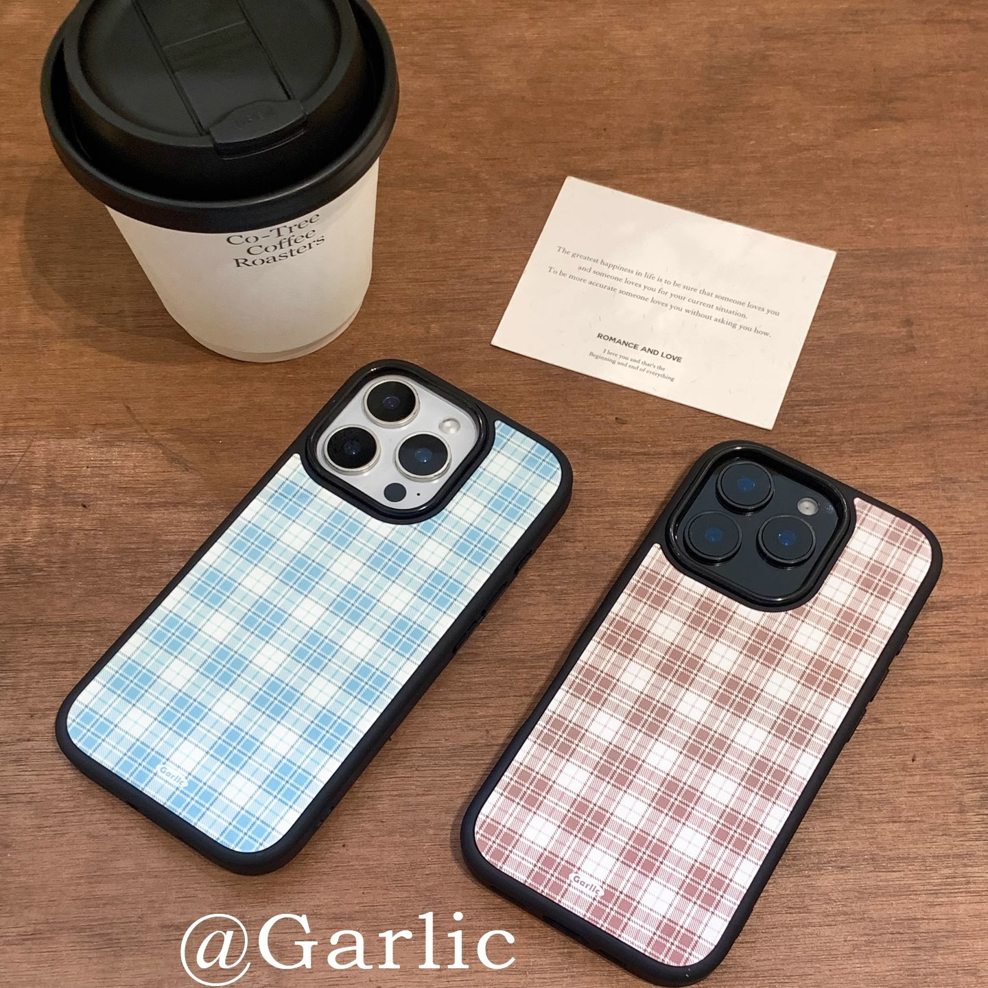 原创秋冬格纹适用苹果17promax新款黑边苹果手机壳16pro/15promaxiPhone13保护壳防摔带