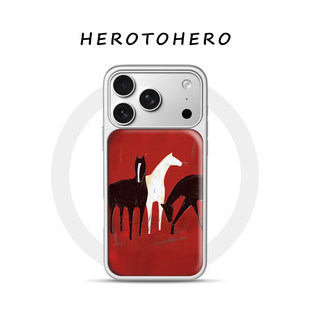 马到成功适用苹果小米滴胶手机壳17promax磁吸iPhone16新款15复古红色14马年13国风巨好看12不撞款手机壳艺术