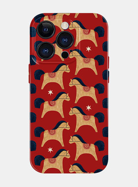 红运祥马适用iPhone17promax苹果16小米15新款mate70华为p80nova13荣耀400菲林手机壳opporeno14可爱vivox200