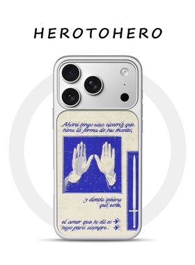 蓝色余温 适用苹果手机壳17promax磁吸iPhone16新款创意15文艺复古14小众不撞款13艺术12高级感手机壳巨好看