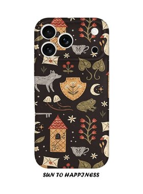 适用iPhone17promax苹果14opporeno15新款mate70华为p80荣耀500菲林手机壳13小米16vivos30x200涂鸦小屋复古