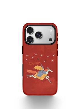 策马奔腾马年红色适用于苹果17promax手机壳菲林壳二合一iPhone16创意手机壳15promax磨砂高级14防摔17保护套