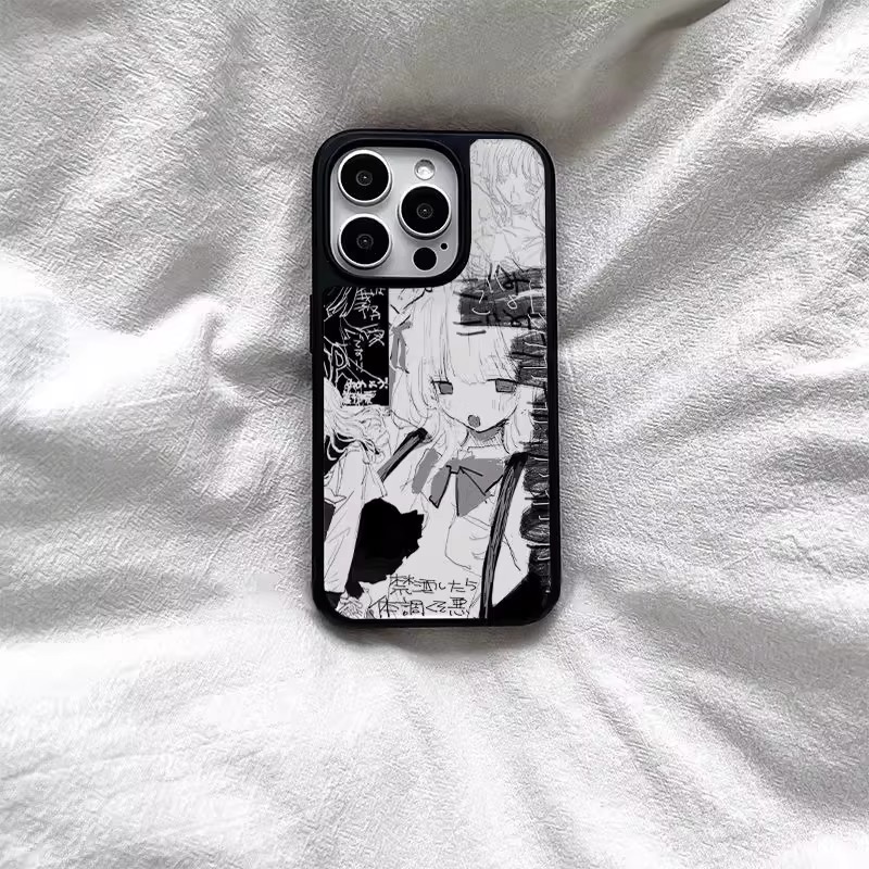 日式亚文化少漫画女适用于苹果16promax手机壳菲林壳二合一iPhone15新款手机壳14promax13防摔12日韩11保护套