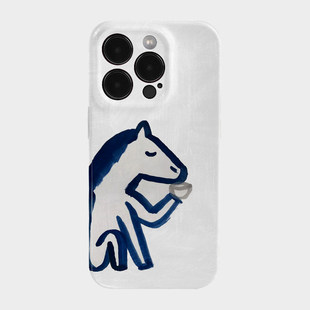 马上干杯 适用iPhone苹果17promax2026新款马年手机保护壳16个性创意15简约高级感小众14不会撞壳华为mate80