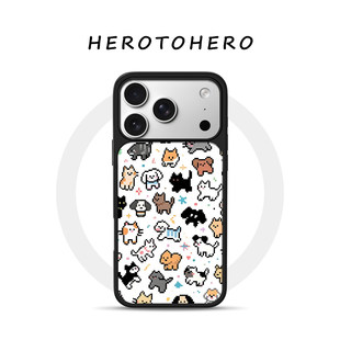 像素小动物适用苹果手机壳17promax磁吸iPhone16新款高级15独特好看14卡通可爱13高颜值12小众不会撞壳手机壳