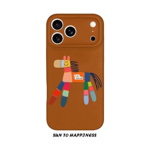 适用iPhone17promax苹果14opporeno15新款mate70华为p80荣耀400菲林手机壳13小米16vivos30x200拼接布小马