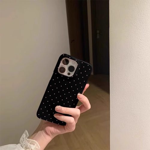 iPhone16promax高级感黑色手机壳